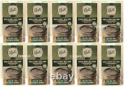 10 Pack Of Ball Regular Mouth Canning Lids And Bands Mason Jar