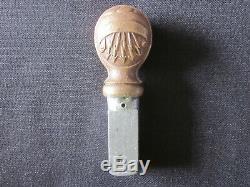 1910 Free Masons SWORD TOPPER Solid Metal & COPPER Decorated Brass Casting