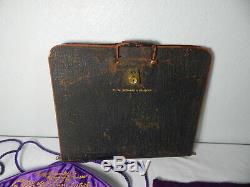 1951 Mason Apron Gold Thread Metal Bullion DDGM With Leather case What Cheer 689