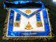 1973 Boston Freemason Masonic Vintage Apron Silver Gold Colored Metal Thread