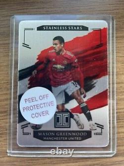 2020-21 Panini Impeccable EPL Mason Greenwood Stainless Stars 4/57 Manchester Un