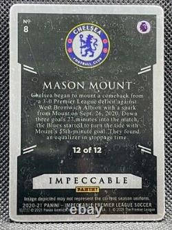2020-21 Panini Impeccable EPL =Mason Mount= RED Stainless Stars # /12 Chelsea