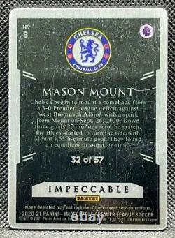 2020-21 Panini Impeccable EPL =Mason Mount= Stainless Stars # /57 Chelsea
