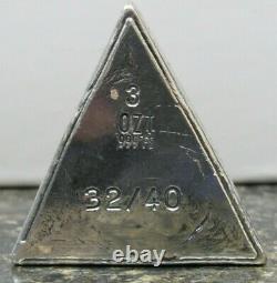2020 JP Metals 3 oz. 999 Silver Free Mason Triangle Bar #32 of 40 WithCOA