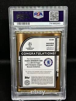 2021-22 Topps Museum Collection Uefa Framed Auto Chelsea Fc Mason Mount