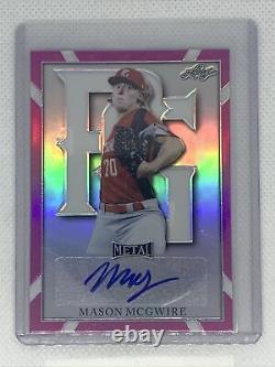 2021 Leaf Metal Perfect Game Mason Mcgwire Auto Pink Refractor 17/20