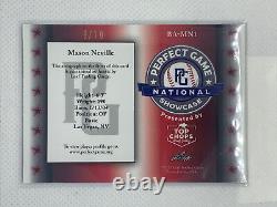 2021 Leaf Perfect Game Metal Silver Wave Mason Neville Rc Auto # 9/10