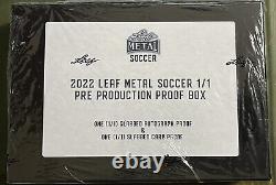 2022 Leaf Metal Soccer Sealed Hobby Box 1 Auto 2 x 1/1 =Total 2 Cards Pele Auto