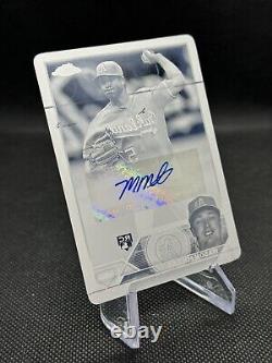 2023 Topps Chrome Update Mason Miller Yellow Printing Plate 1/1 Auto RC Athletic