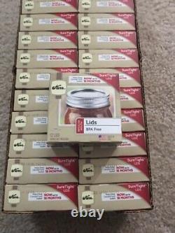 24 Boxes Of 12 Kerr Regular Mouth Mason Lids Canning Jar 288 Lids Total New