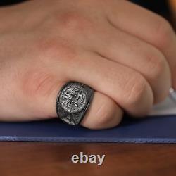 32nd Degree Free Mason Ring Masonic Emblem Embossed Signet Rings