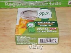 36 Boxes BALL Regular Mouth Dome Lids for Mason Jars Canning Preserving 12ct Ea