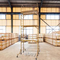 3-Story Rolling Scaffold Tower with 1000 lbs. Load Capacity