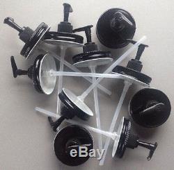 50 Black Mason Jar Soap/Lotion Dispenser Lids. Wholesale Value Pack. All Black