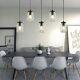 5 Lights Mason Jar Pendant Light For Dining Room Lighting Fixtures Hanging