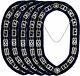 5 Pc Masonic Regalia Master Mason Silver Metal Chain Collar Blue Backing-3115