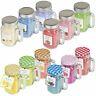 6 X Large Scented Candles In Glass Mason Jars Lid Home Gift Set Fruit Containers