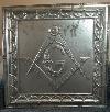 Antique Freemasons Masonic Lodge Metal Ceiling Tile