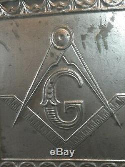 Antique Freemasons Masonic Lodge Metal ceiling tile
