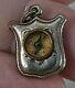 Antique Mason Related Mini Compass Pendant Silver Metal Heart Love Charm