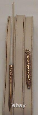 Antique Winsor & Mason MOP No. 6 Fountain Pen and Slide Pencil Set