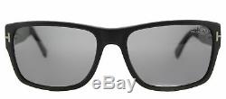 Authentic Tom Ford TF 445 Mason 02D Matte Black Sunglasses Grey Polarized Lens