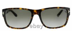 Authentic Tom Ford TF 445 Mason 52B Dark Havana Sunglasses Grey Gradient Lens