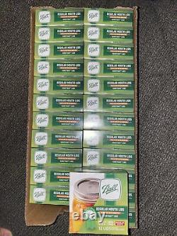 BALL Regular Mouth Mason Canning Jar Lids 24 Boxes, Full Case! BPA Free! 288