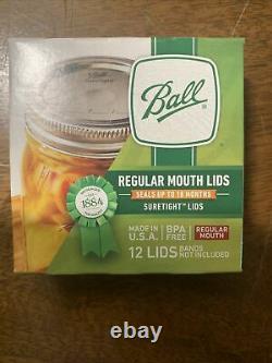 BALL Regular Mouth Mason Canning Jar Lids (Full Case) 24 Boxes of 12 (288 Total)