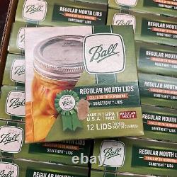 BALL Regular Mouth Mason Canning Jar Lids NEW Case of 24 (288 Total Lids)