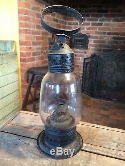 BEAUTIFUL! George H. Mason Boston Mass. Sept. 30 1862 Lamp Lantern Punch Tin