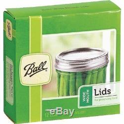 Ball Mason Jar Dome LID Wide Mouth Canning Lids Case Of 36
