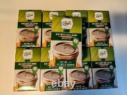 Ball Wide Mouth Lids and Rings Band Mason Jar Canning 9 boxes, 108 lids/bands