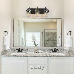 Bathroom Vanity Light Fixtures Farmhouse Mason Jar Wall Sconce Over Mirror With