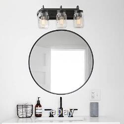 Bathroom Vanity Light Fixtures, Farmhouse Mason Jar Wall Sconce Over Mirror w