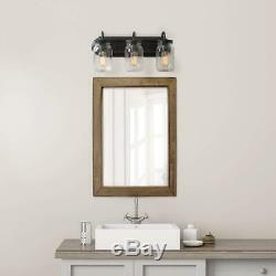 Bathroom Vanity Lights Mason Jar Sconce Farmhouse Rustic Decor Kitchen Home New