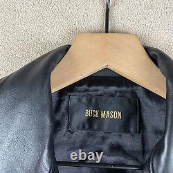 Buck Mason Jacket Womens Extra Small Leather Sheep Bruiser Biker Moto $598 XS