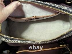 COACH 1941 Mason Carryall Black Snakeskin satchel purse handbag 38717