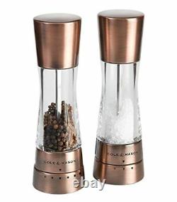 Cole & Mason Derwent Gourmet Precision Copper Salt and Pepper Mill Set with