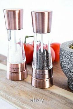 Cole & Mason Derwent Gourmet Precision Copper Salt and Pepper Mill Set with