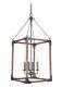 Craftmade Lighting P592fsnw4 Four Light Pendant With Chain Fired Steel/natural