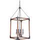 Craftmade P592fsnw4 Mason Pendant Fired Steel And Natural Wood