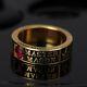 Custom Masonic Band Ring For Men And Women, Master Mason Symbols Embossed Band