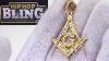 Detailed Free Mason Pendant Masonic Jewelry Gold Steel
