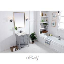 Elegant Lighting VF2524GR Mason Grey Vanity Sink Set