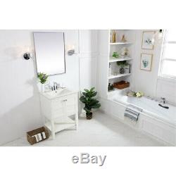 Elegant Lighting VF2524WH Mason White Vanity Sink Set