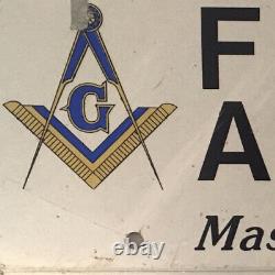 FREEMASON MASTER MASON license plate Masonry Free Shriner Masonic Lodge Compass