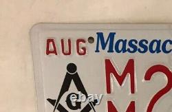 Freemason FREE MASON Grand Lodge license plate Freemasonry F&AM Master Masonic