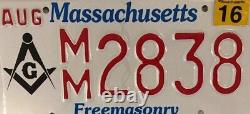 Freemason FREE MASON Grand Lodge license plate Freemasonry F&AM Master Masonic