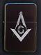 Freemason Masonic Flip Metal Petrol Lighter